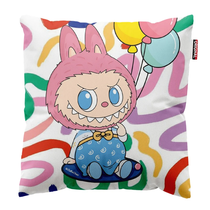 کوسن پاد آفرین طرح لبوبو کد 110 سایز 30*30 سانتی متر