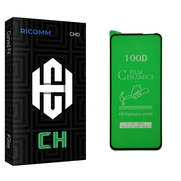 محافظ صفحه نمایش ریکام مدل CH glass مناسب برای گوشی موبایل شیائومی Redmi Note 9