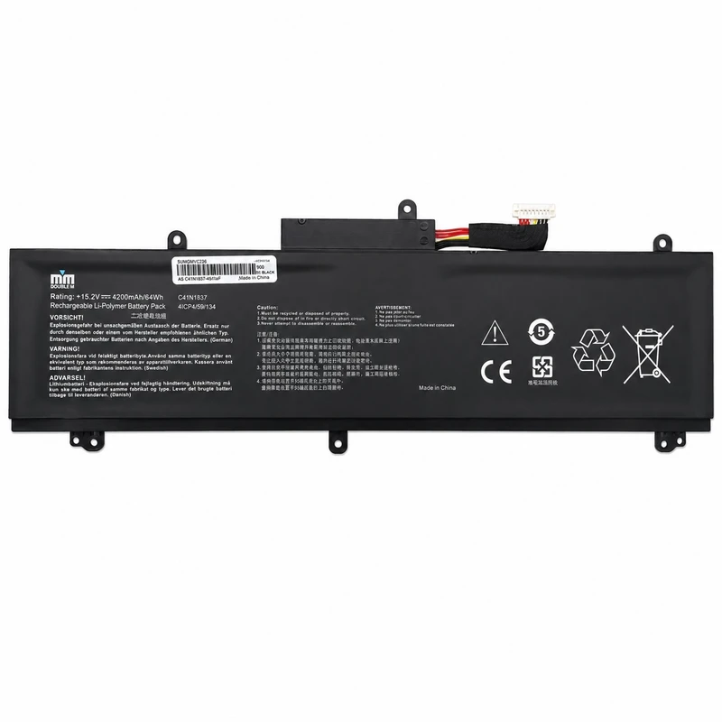 باتری لپ‌تاپ 6 سلولی دابل ام مدل C41N1837 مناسب برای لپ تاپ ROG Zephyrus G GA502DU		