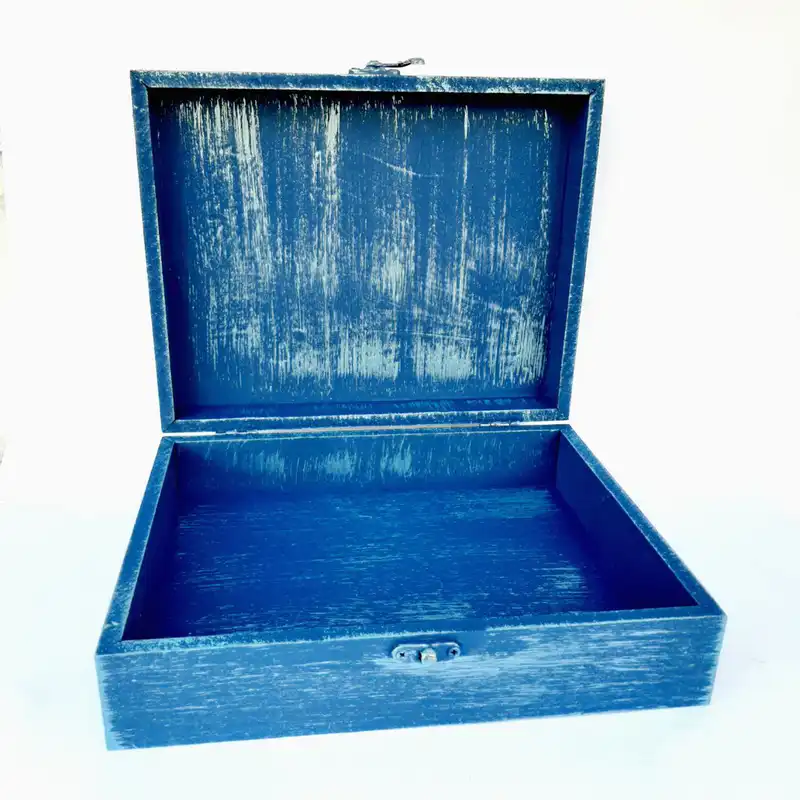 جعبه هدیه چوبی مدل هنری طرح قالی کد WB220