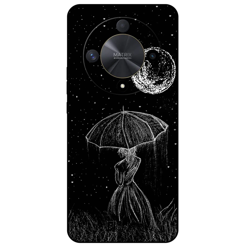 کاور مگافون طرح دختر و ماه مدل 1369 مناسب برای گوشی موبایل آنر X9B