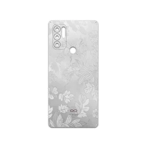 MAHOOT Silver-Wildflower Cover Sticker for Motorola Moto G60S