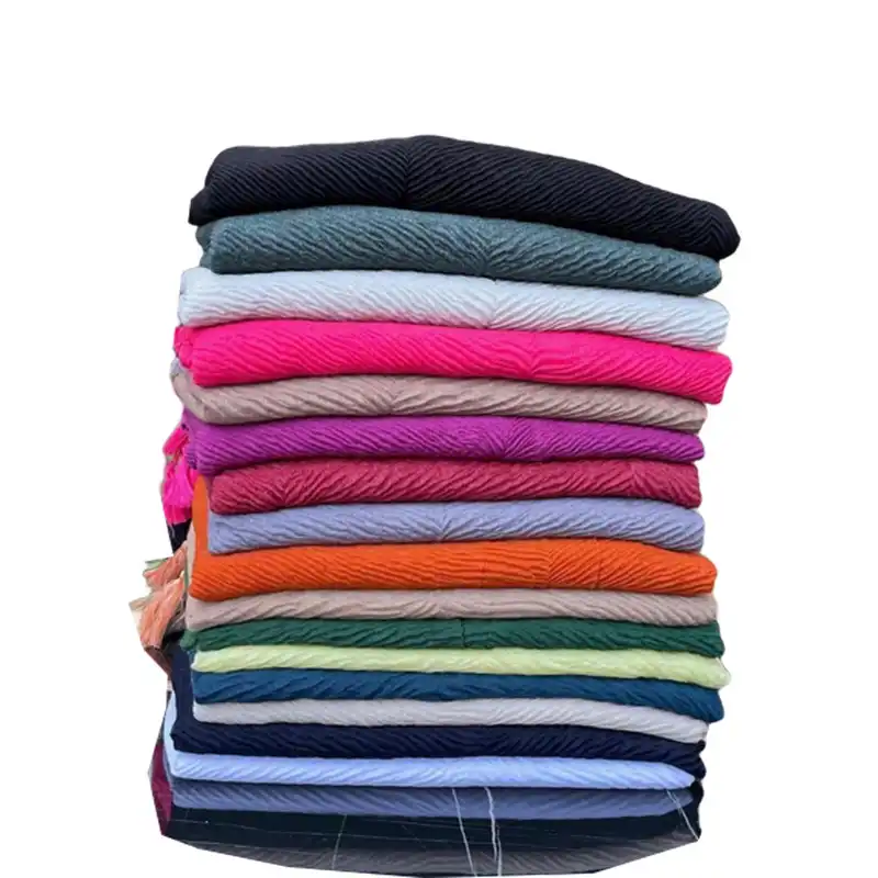 شال زنانه مدل پلیسه نخی