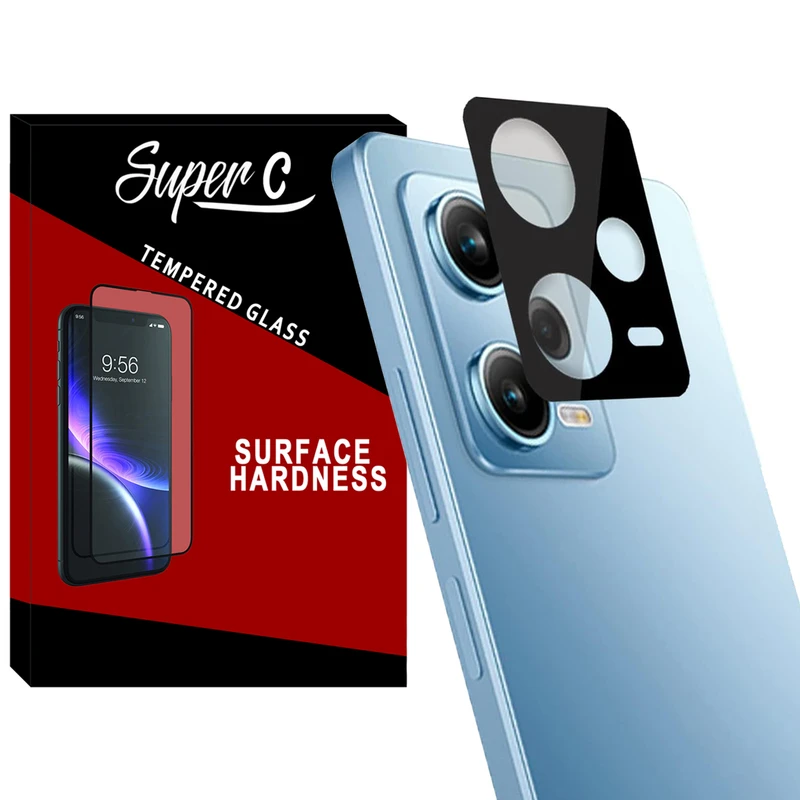 محافظ لنز دوربین سوپرسی مدل 3D-SC مناسب برای گوشی موبایل شیائومی Redmi Note 12 Pro 5G