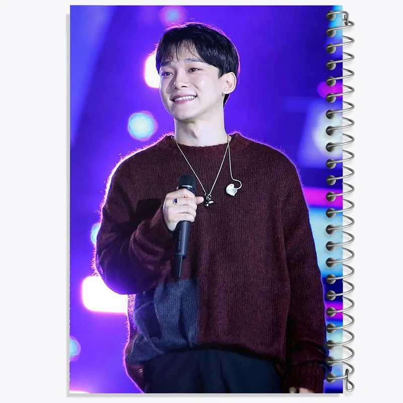 دفتر شطرنجی 50 برگ خندالو طرح چن گروه اکسو EXO کد 13357