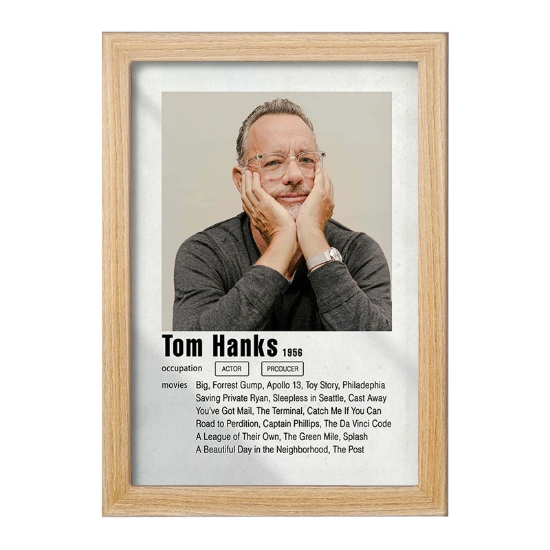 تابلو خندالو مدل تام هنکس (Tom Hanks) کد F11203