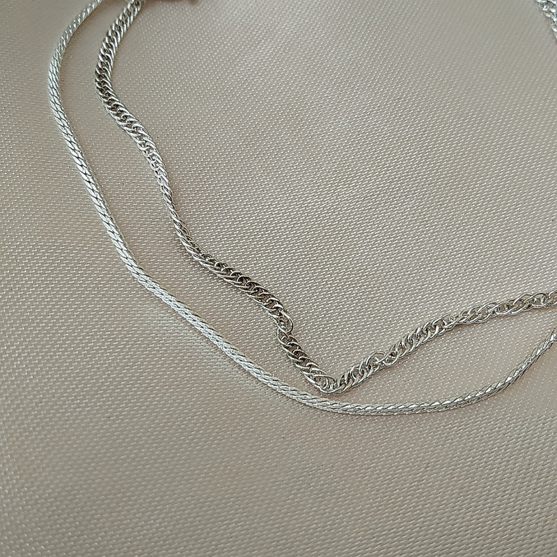 پابند زنانه اکسسورایز مدل دو لاین B1 پابند زنانه اکسسورایز مدل دو لاین B1