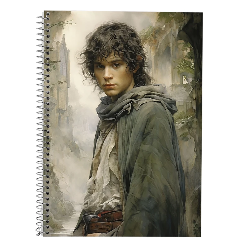 دفتر زبان 50 برگ مدوپد مدل سه خط طرح  ارباب حلقه ها The Lord of the Rings کد DF3117