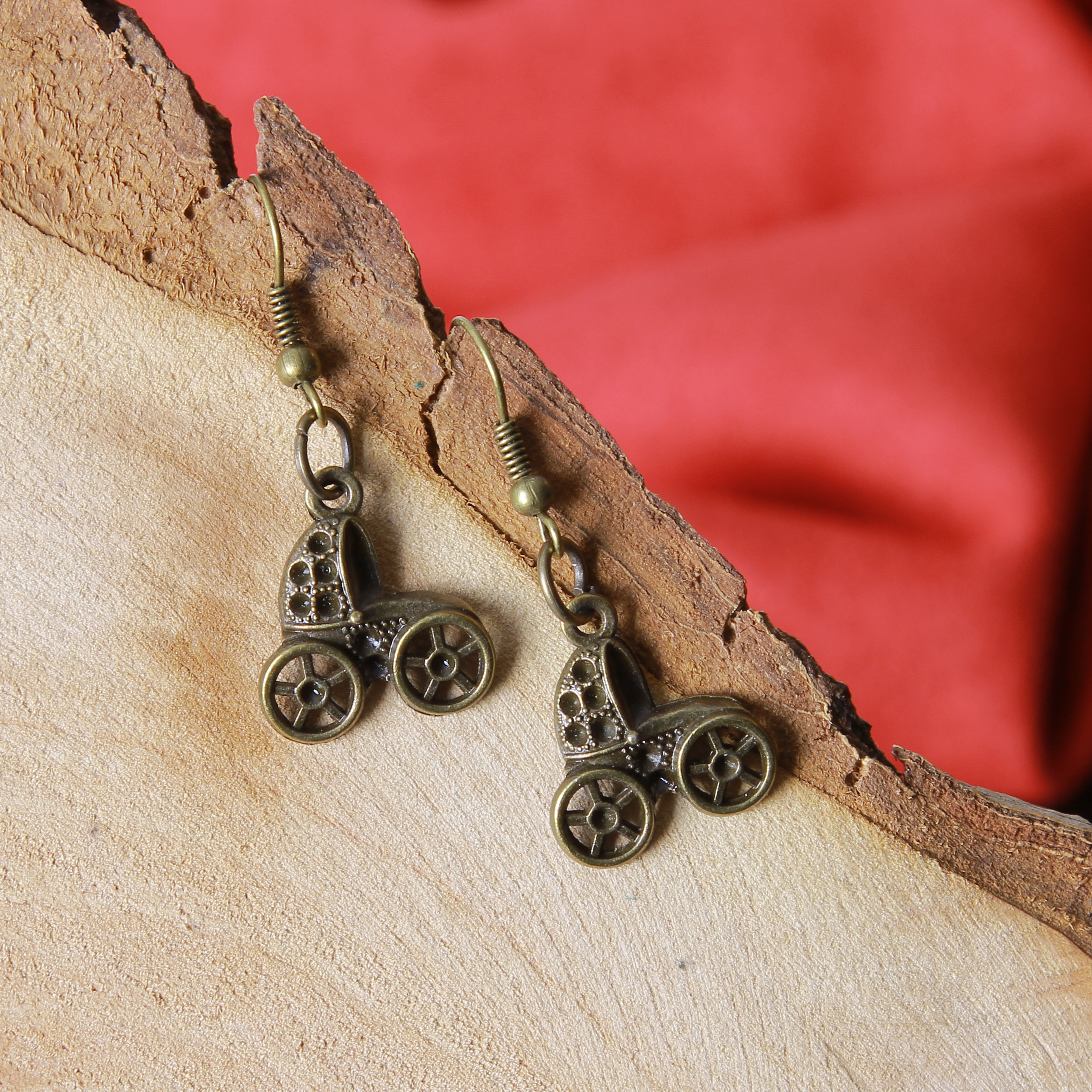 گوشواره دخترانه مدل فلزی فانتزی کد GZN_183