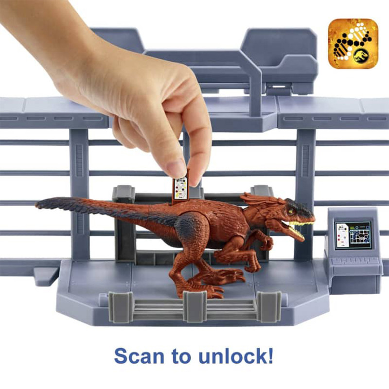 اکشن فیگور ماتیل مدل Jurassic World Outpost Chaos Playset