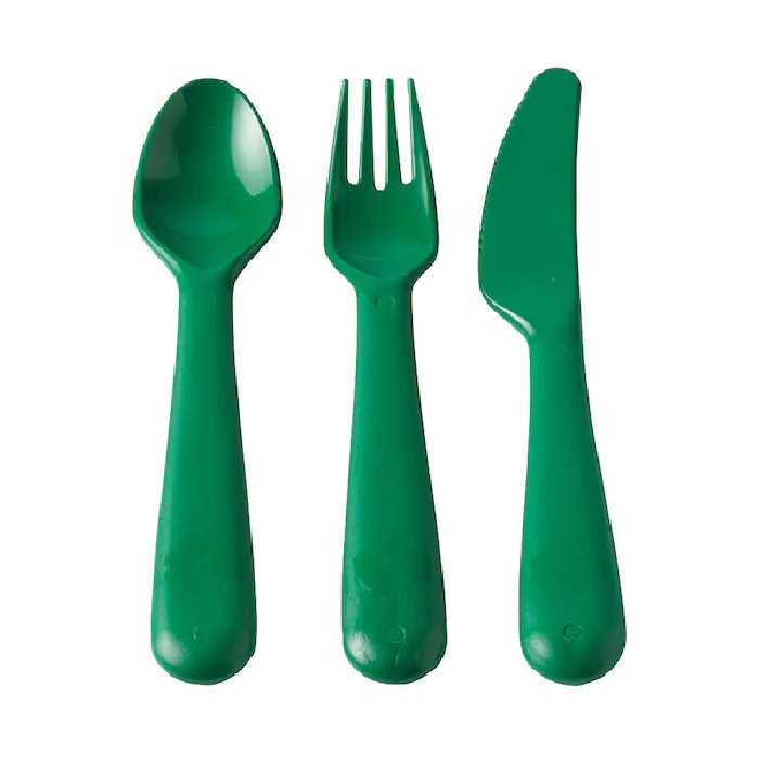 ست قاشق چنگال کودک ایکیا مدل Kalas بسته 3 عددی