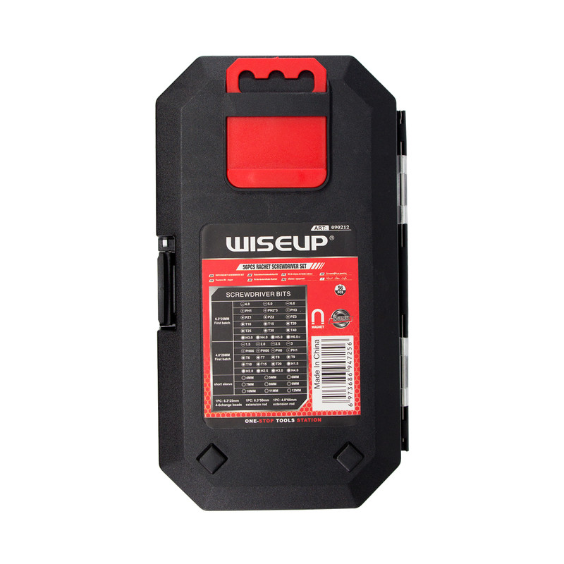 پیچ گوشتی وایزآپ کد 90212 مجموعه 56 عددی پیچ گوشتی وایزآپ کد 90212 مجموعه 56 عددی