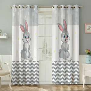 پرده نیروانا طرح  کودک مدل مخمل کد 8215 سایز 140×280 سانتی متر