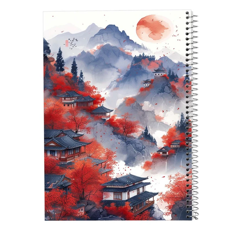 دفتر ژورنال نویسی 50 برگ مدوپد مدل نقطه ای طرح طبیعت کد DF15319