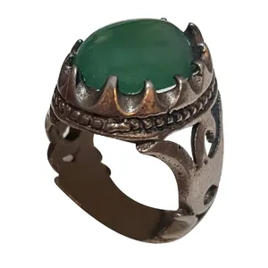 انگشتر نقره مردانه مدل عقیق یمن AY212220