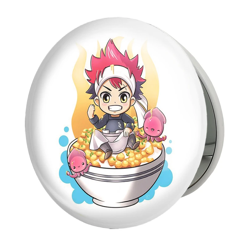 آینه جیبی خندالو طرح سوما ارینا انیمه جنگ غذاها Food Wars مدل تاشو کد 17018 