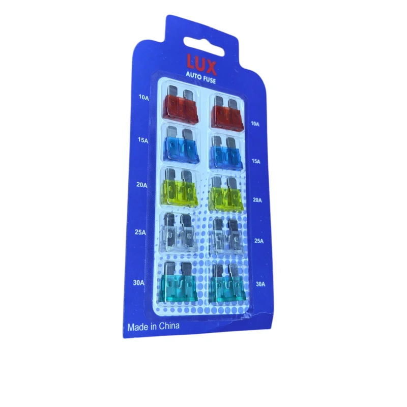 فیوز خودرو لوکس کدSA12 مناسب برای پراید بسته ١٠ عددی 