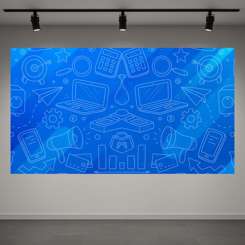 تابلو بوم طرح مخمل دودل مدل کامپیوتر کد AR3058704