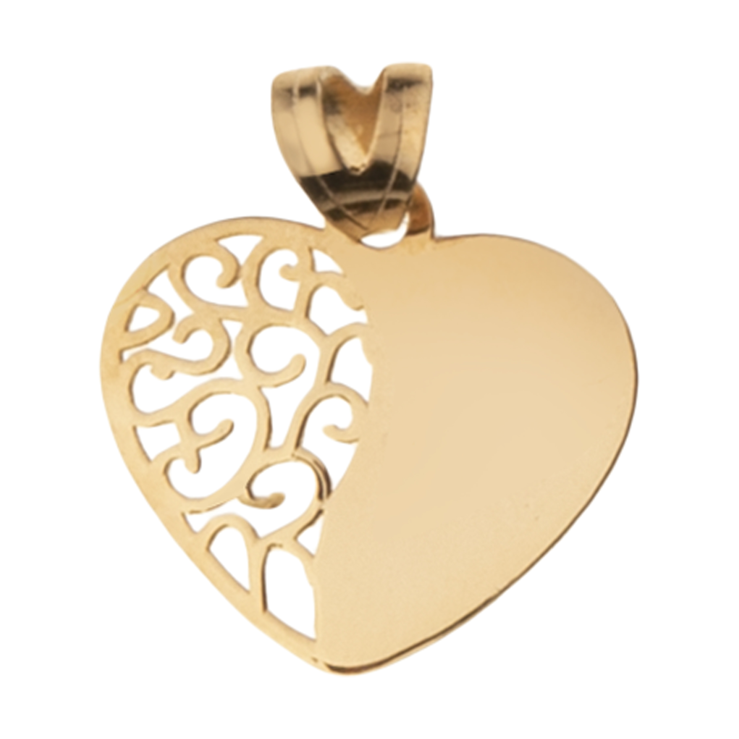 آویز گردنبند طلا 18 عیار زنانه مایا ماهک مدل MM1485 طرح قلب