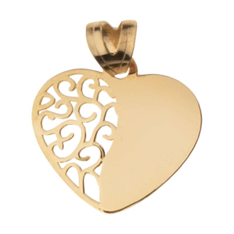 آویز گردنبند طلا 18 عیار زنانه مایا ماهک مدل MM1485 طرح قلب