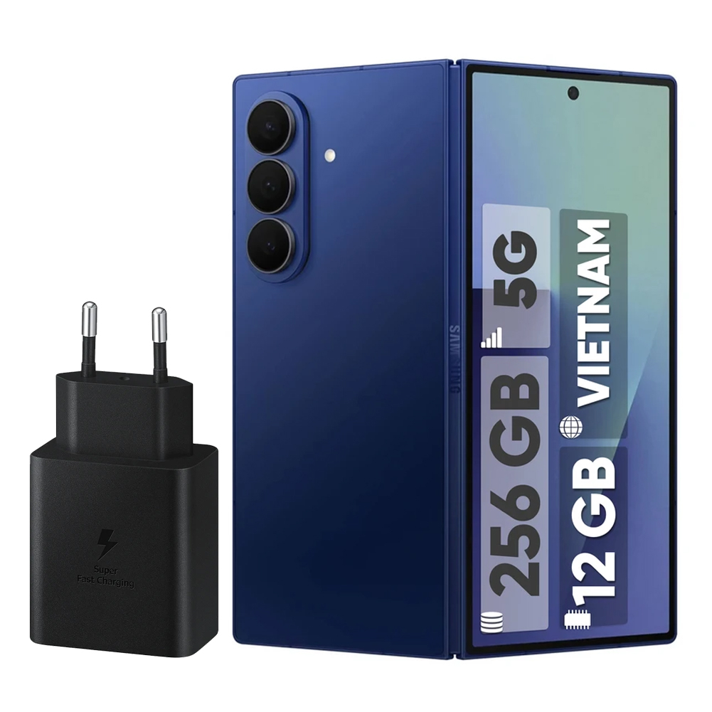 گوشی موبایل سامسونگ مدل Galaxy Z Fold 7 دو سیم‌کارت ظرفیت 256 گیگابایت و رم 12 گیگابایت  - ویتنام به همراه شارژر 45 وات سامسونگ