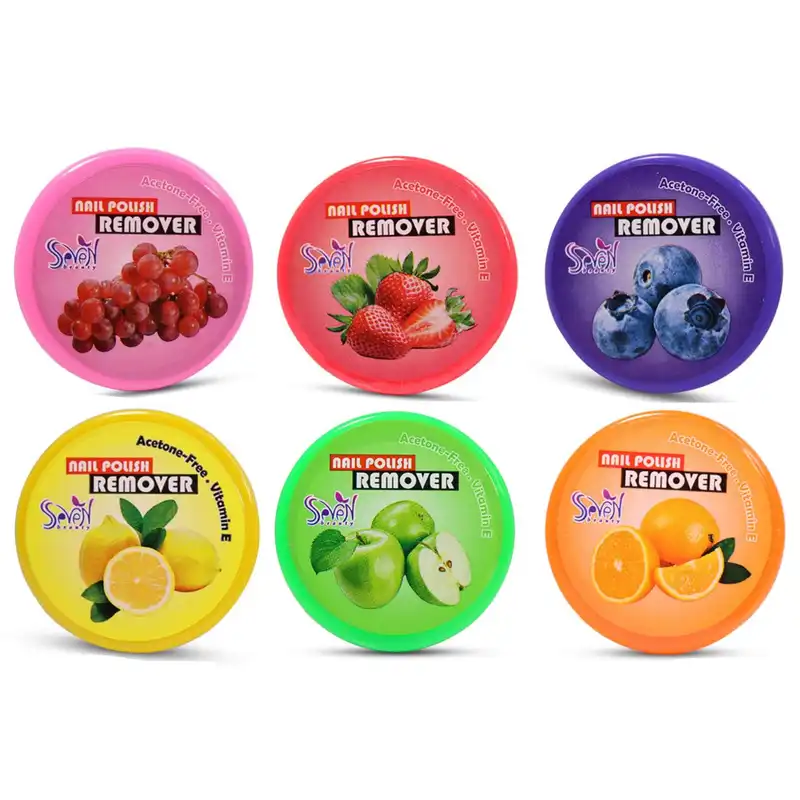 لاک پاک کن اس سون بیوتی مدل میوه‌ای بسته 6 عددی