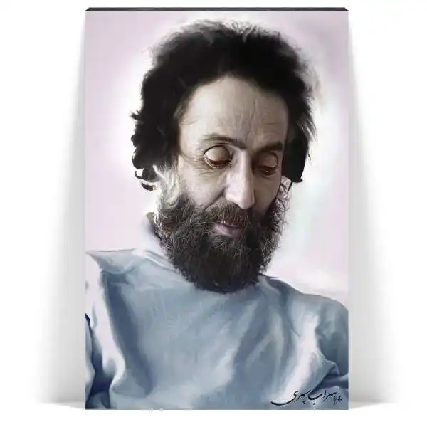 تابلو شاسی آواویز مدل سهراب سپهری کد 4Goush506