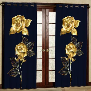 پرده  مدل گل هازان پانچی کد 4115  سایز 140x200 سانتی متر