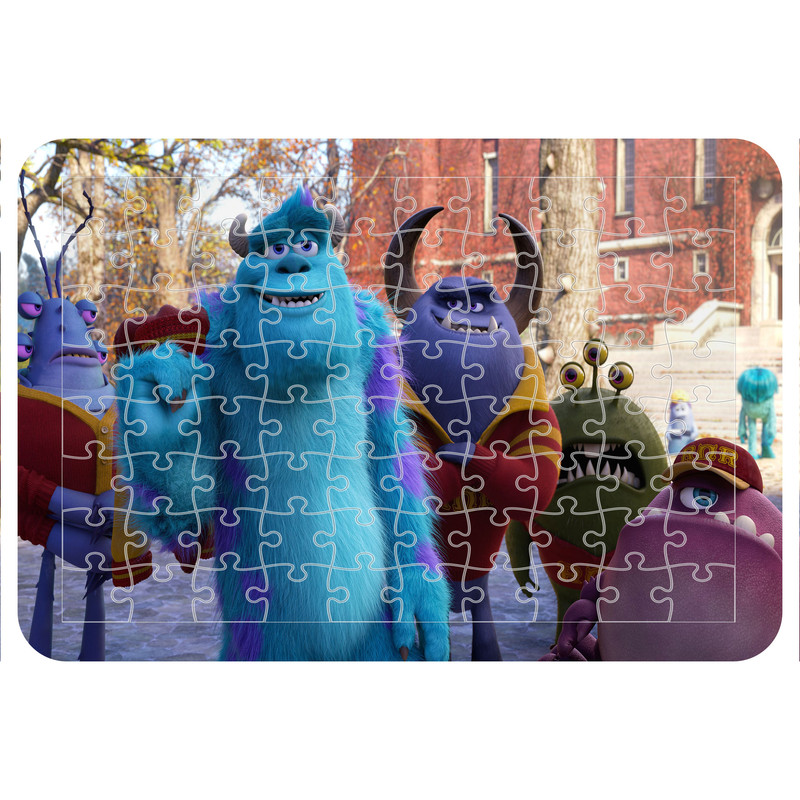 پازل 54 تکه اطلس آبی طرح کارتون کارخانه هیولاها مدل P1675