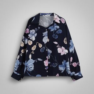 شومیز آستین بلند یقه برگردان زنانه مدل 007