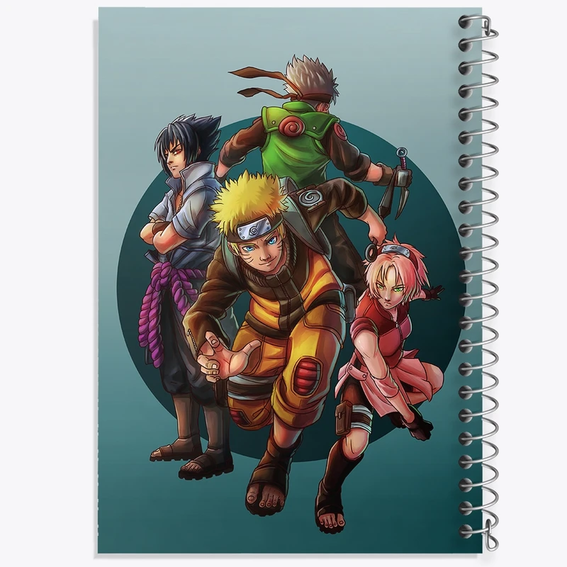 دفتر نقاشی 50 برگ خندالو طرح انیمه ناروتو (Naruto) کد F2026