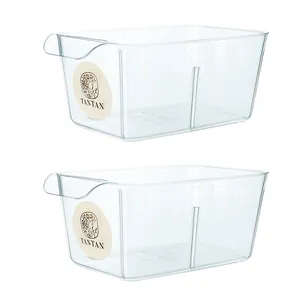 سبد نظم دهنده یخچال تن تن طرح کریستال بسته 2 عددی