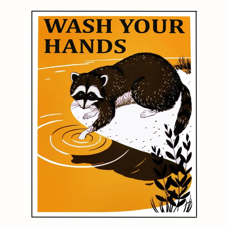 پوستر مدل دست هایتان را بشویید