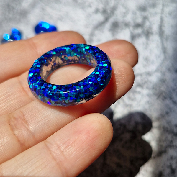 انگشتر دخترانه مدل رزینی کد 15