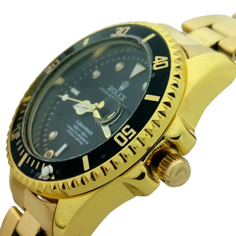 ست ساعت مچی عقربه ای زنانه و مردانه مدل ساب مارین Rl.BKGD