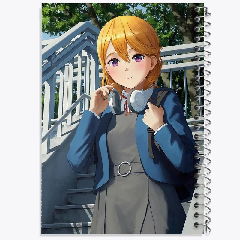 دفتر ژورنال نویسی 50 برگ خندالو مدل نقطه ای طرح کانون انیمه لاو لایو Love Live کد 18314