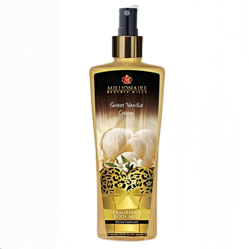 بادی میست زنانه میلیونر بورلی هیلز مدل Sweet Vanilla Cream حجم 250 میلی لیتر بادی میست زنانه میلیونر بورلی هیلز مدل Sweet Vanilla Cream حجم 250 میلی لیتر