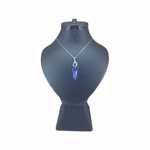گردنبند نقره زنانه سواروسکی مدل مثلث کد 3