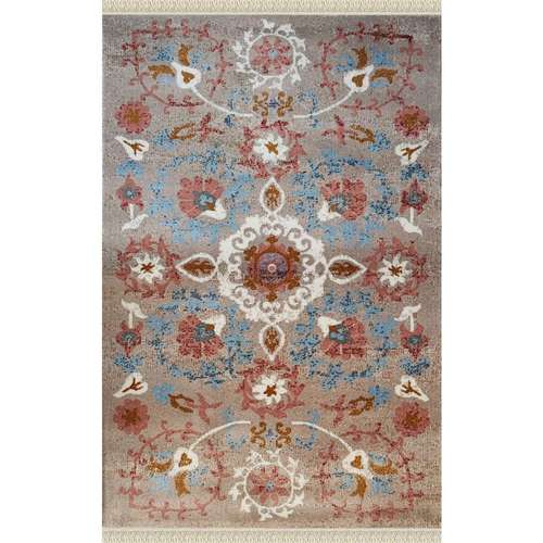 فرش ماشینی ساوین کد 3244 زمینه بژ