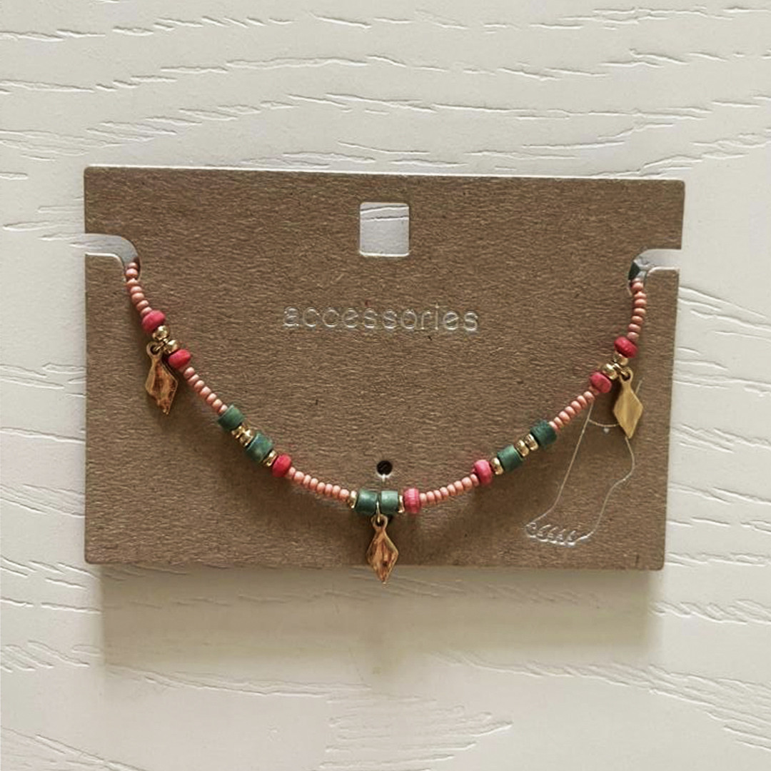 پابند زنانه اکسسورایز مدل مهره پابند زنانه اکسسورایز مدل مهره