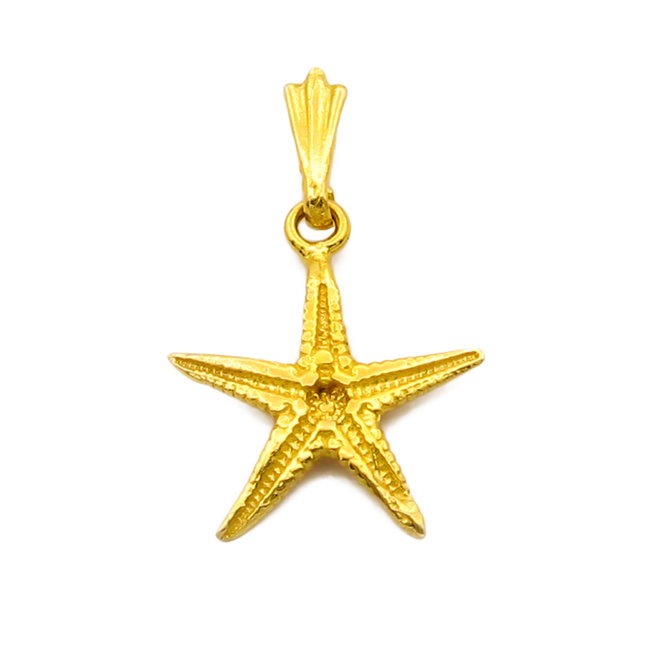 گردنبند طلا 18 عیار زنانه کاپانی طرح ستاره دریایی کد KN031 -  - 3