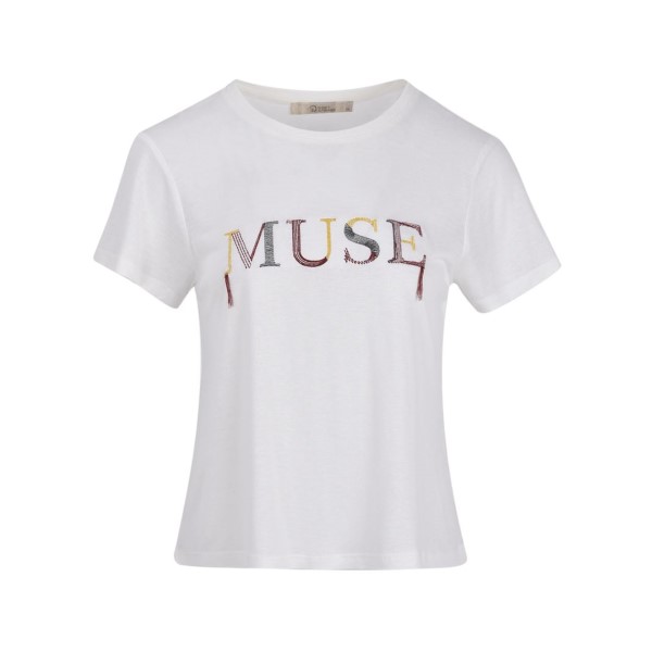 تی شرت آستین کوتاه زنانه بادی اسپینر مدل 1825 کد 1 رنگ سفید