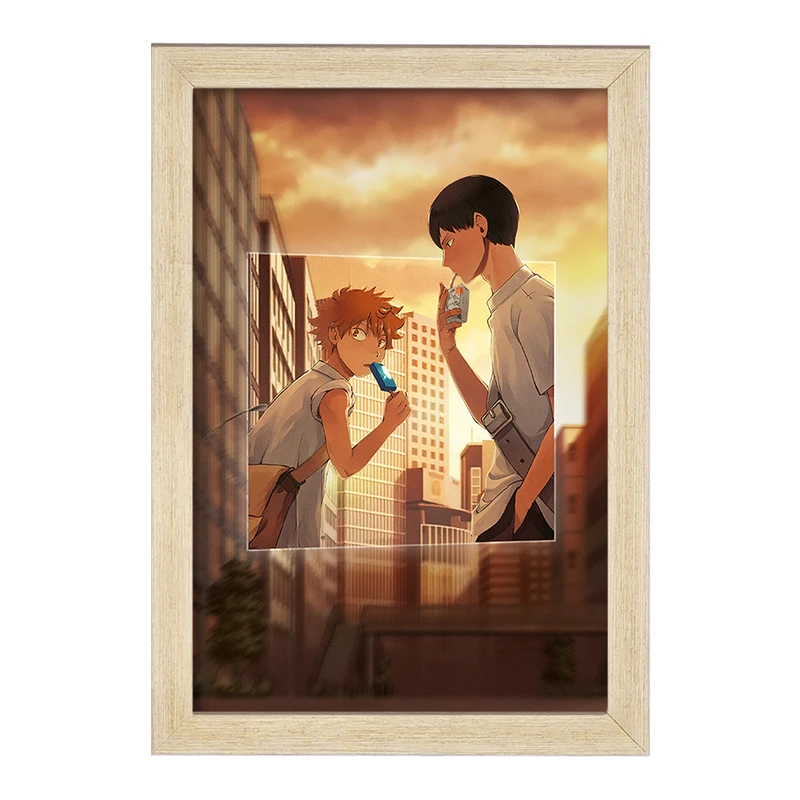 تابلو خندالو مدل کاگیاما و هیناتا انیمه هایکیو Haikyu  کد 17757