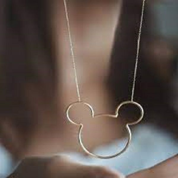 گردنبند طلا 18 عیار زنانه مدل میکی موس -  - 4