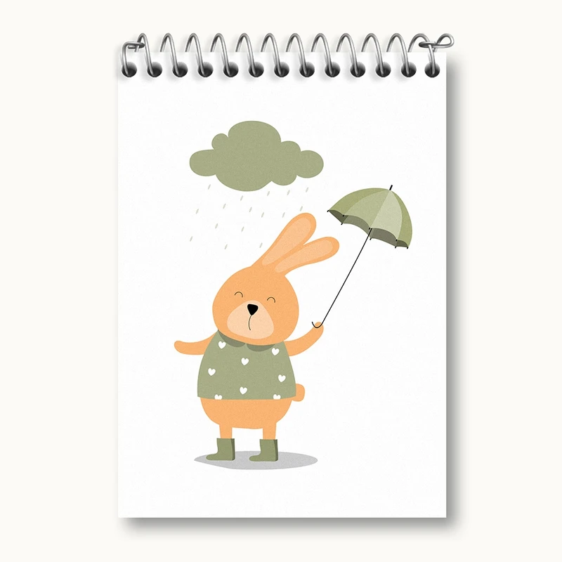 دفتر یادداشت 50 برگ خندالو مدل خرگوش بامزه کد N1396