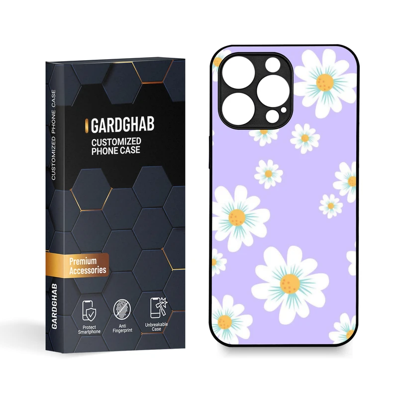 کاور گارد قاب مدل گل مناسب برای گوشی موبایل اپل iPhone 15 Pro Max