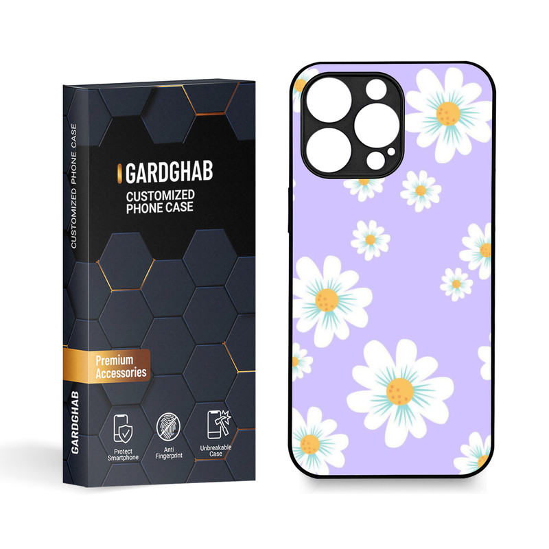 کاور گارد قاب مدل گل مناسب برای گوشی موبایل اپل iPhone 15 Pro Max