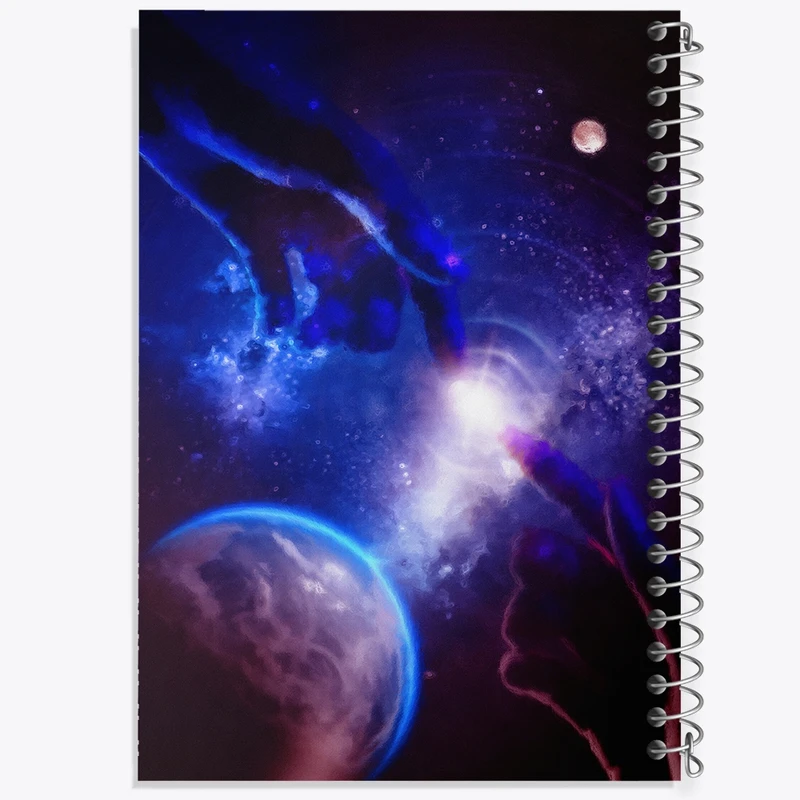 دفتر لیست خرید 50 برگ خندالو طرح آفرینش کهکشان کد F706