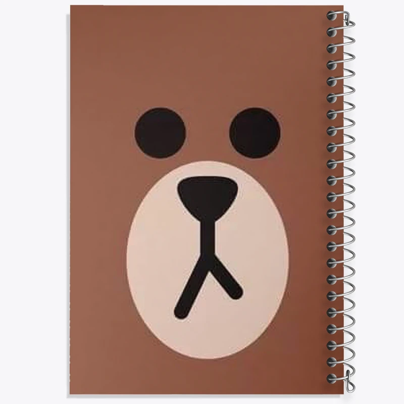 دفتر شطرنجی 50 برگ خندالو طرح خرس بامزه کد N1893