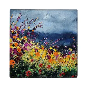  کاشی طرح دشت گل مدل آهنربایی کد kam04